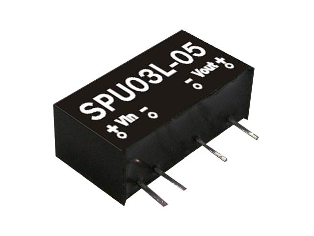 明纬电源SPU03系列3W DC-DC不稳压单组输出转换器SPU03L-05/SPU03M-12/SPU03N-15